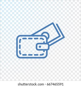  Wallet icon flat.
