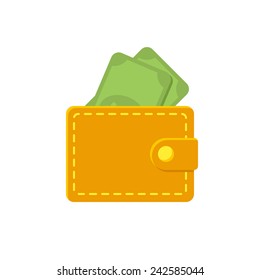 Wallet icon (flat design)