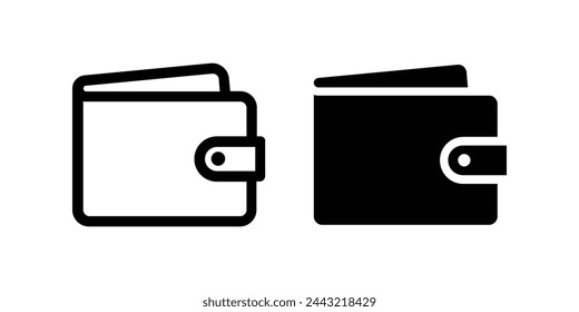 Wallet icon. flat illustration of vector icon