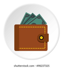 Icono de billetera. Icono de vector de cartera para diseño web