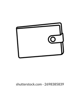 Wallet icon flat style isolated. Vector