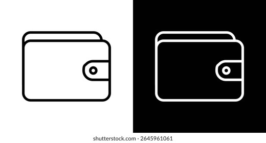 Wallet icon Flat style logo vector. perfect for UI designs