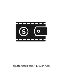 Icono de cartera ilustración vectorial plana