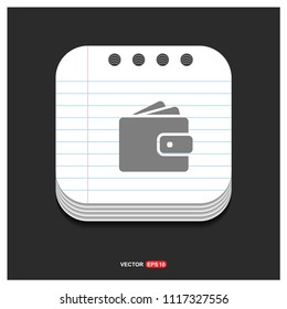 wallet icon - Free vector icon
