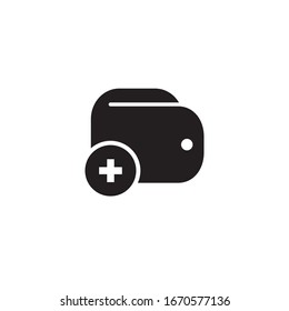 wallet icon glyph style design