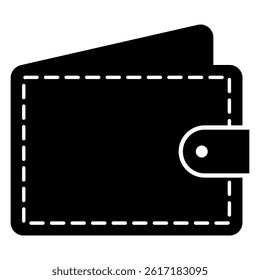 Wallet icon in glyph style. Wallet icon set. wallet vector icon.