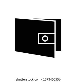 wallet icon glyph style vector for your design elemen