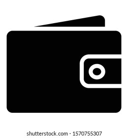 wallet icon glyph vector design