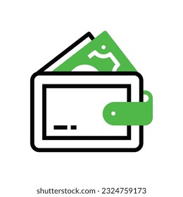 Wallet icon illustration design. Vector design