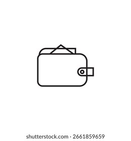 Icono de billetera Ilustración Elemento Diseño