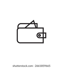 Icono de billetera Ilustración Elemento Diseño