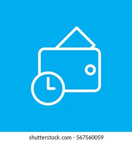 wallet  icon illustration isolated vector sign symbol