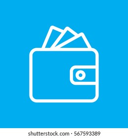 Wallet icon illustration isolated vector sign symbol