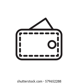 wallet icon illustration isolated vector sign symbol