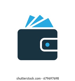 Wallet icon illustration isolated vector sign symbol