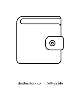 wallet icon illustration isolated vector sign symbol