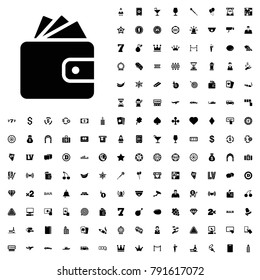 Wallet icon illustration isolated vector sign symbol. editable casino icons vector set.