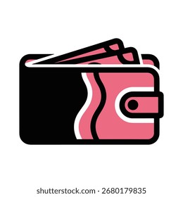 Icono de la cartera Ilustración Asegure sus finanzas con este Diseño gráfico simple y limpio

