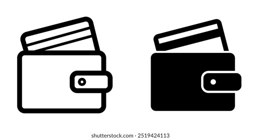 Wallet icon illustration vector design template