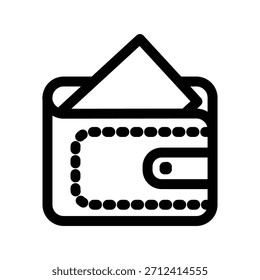 Wallet icon illustration vector design template