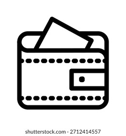 Wallet icon illustration vector design template