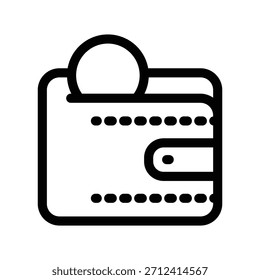 Plantilla de diseño de Vector de ilustración de icono de billetera
