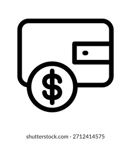 Vektordesign-Vorlage für Wallet-Symbol