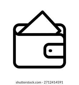 Plantilla de diseño de Vector de ilustración de icono de billetera
