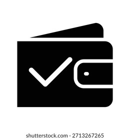 Wallet icon illustration vector design template