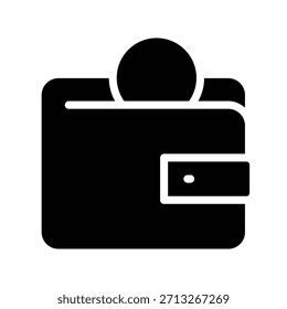 Wallet icon illustration vector design template