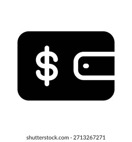 Plantilla de diseño de Vector de ilustración de icono de billetera
