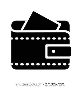 Plantilla de diseño de Vector de ilustración de icono de billetera