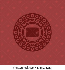 wallet icon inside badge with red background