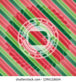wallet icon inside christmas badge.