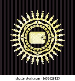 wallet icon inside shiny badge