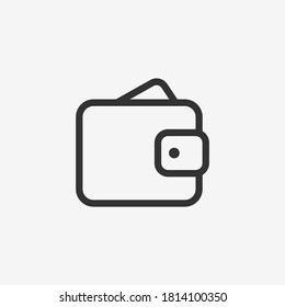 Wallet icon isolated on background. Purchase symbol modern, simple, vector, icon for website design, mobile app, ui. Vector Illustration