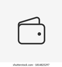 Wallet icon isolated on background. Purchase symbol modern, simple, vector, icon for website design, mobile app, ui. Vector Illustration