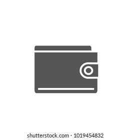 Wallet icon isolated on white background. Trendy wallet icon in flat style. Template for app, ui and logo, vector illustration, eps 10