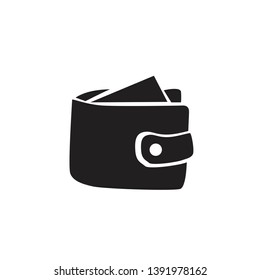Wallet icon isolated on white background.