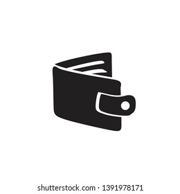 Wallet icon isolated on white background.