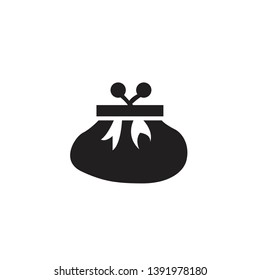 Wallet icon isolated on white background.