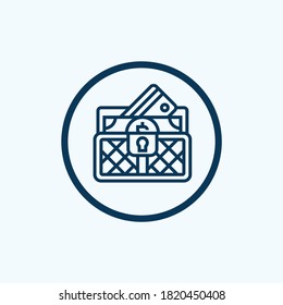 wallet icon isolated on white background from finance collection. wallet icon trendy and modern wallet symbol for logo, web, app