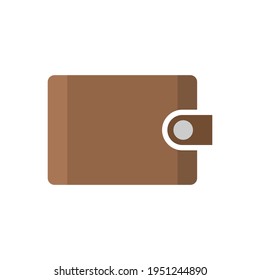 Wallet icon isolated on white background, outline flat wallet with money and empty wallet vector
