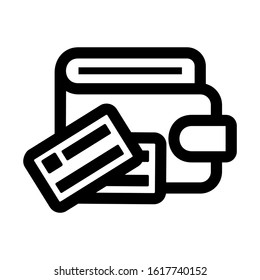 wallet icon isolated sign symbol vector illustration - high quality black style vector icons
