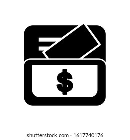 wallet icon isolated sign symbol vector illustration - high quality black style vector icons
