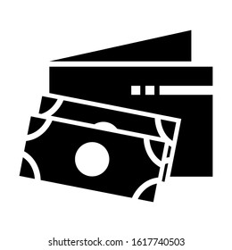 wallet icon isolated sign symbol vector illustration - high quality black style vector icons
