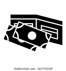 wallet icon isolated sign symbol vector illustration - high quality black style vector icons
