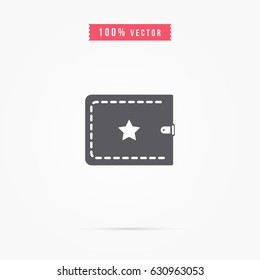 Wallet icon. for keep money