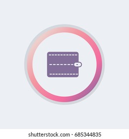 Wallet icon. for keep money