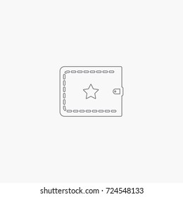 Wallet icon. for keep money
